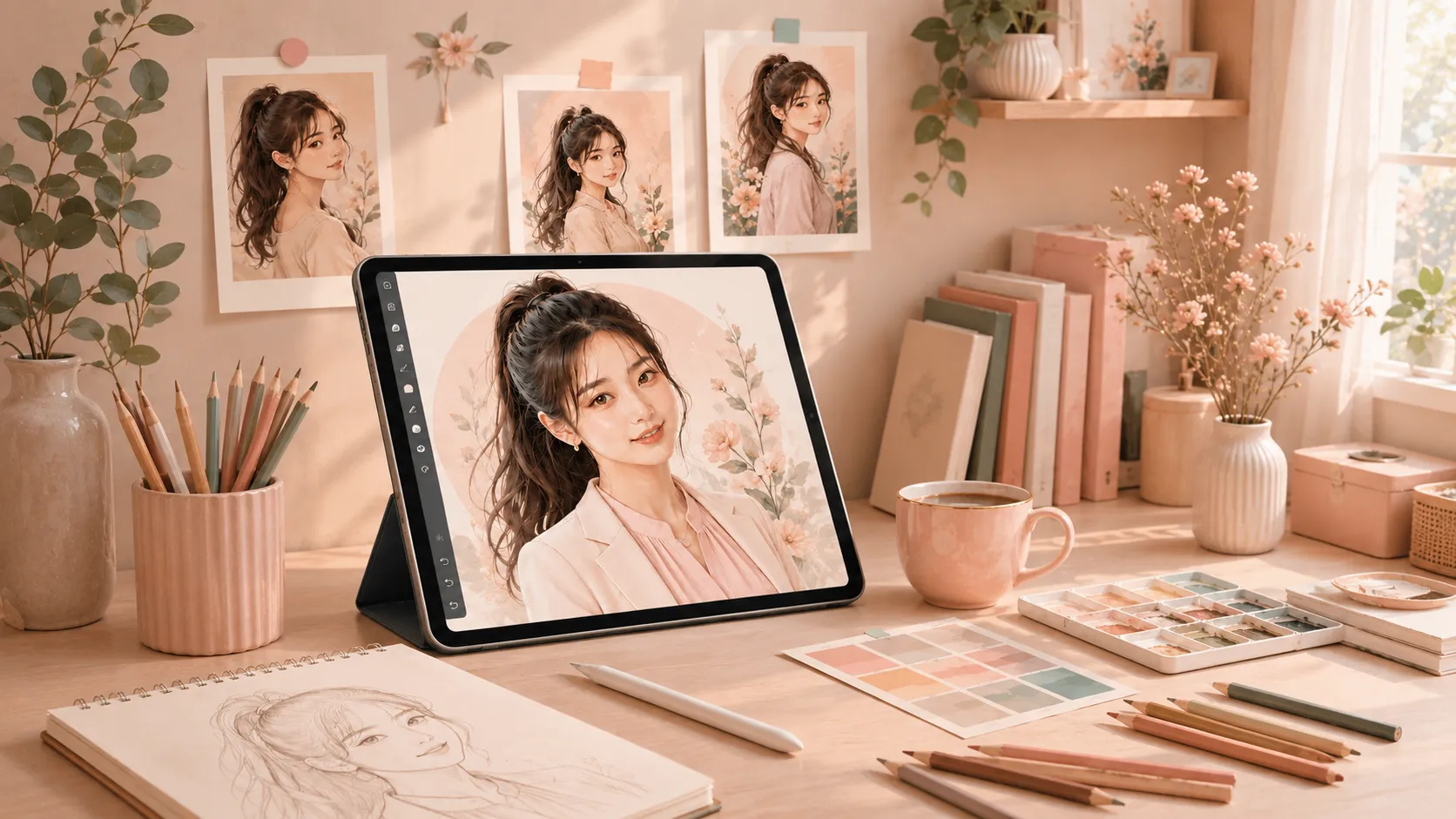 Karya ilustrasi untuk Potret Custom
